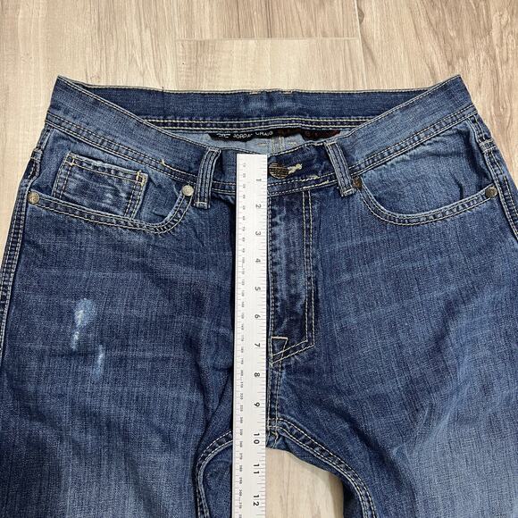 Jordan Craig Men's Slim Tapered Blue Jeans Size W34 L30 - Picture 4 of 10